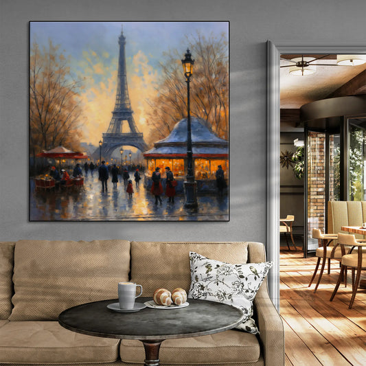 Twilight in Paris | Romantic Impressionism of a Parisian Evening