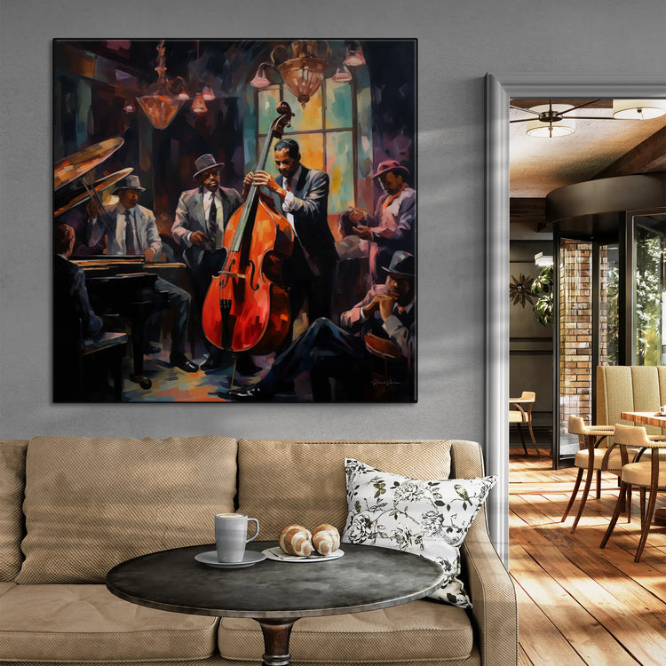 Pulse of Bourbon Street | Warm and Atmospheric Jazz Night on Art Frame