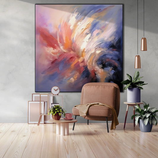 Abstract Collection | Forces of Nature | Dynamic Abstract Movement & Emotion by Roderick Sebastiaan | BeautifulAbstractedPaintinginLargeOpenLivingRoom