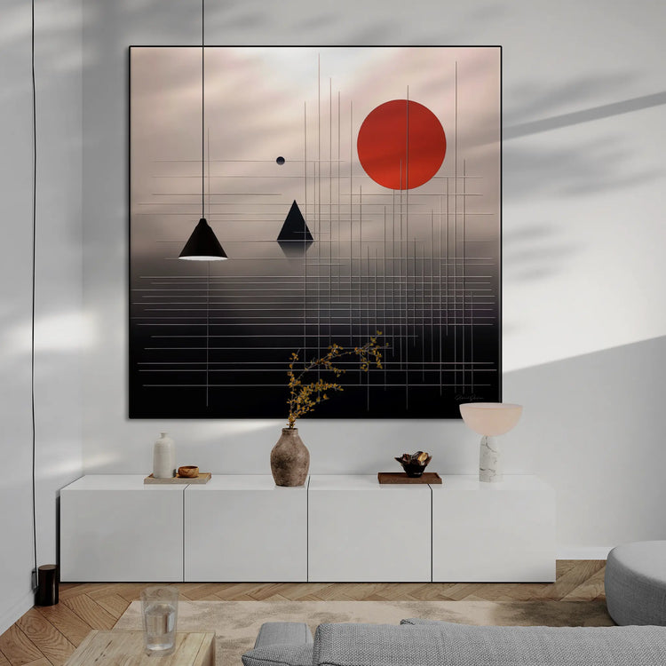 Tokyo Sunrise | Serene Minimalist Twilight in Sleek Art Frame