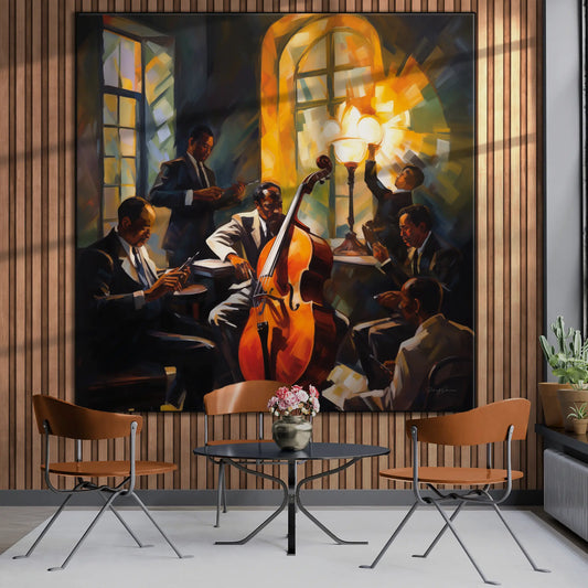 The Soul of Bourbon Street | Lively Warm Jazz Evening in Art Frame