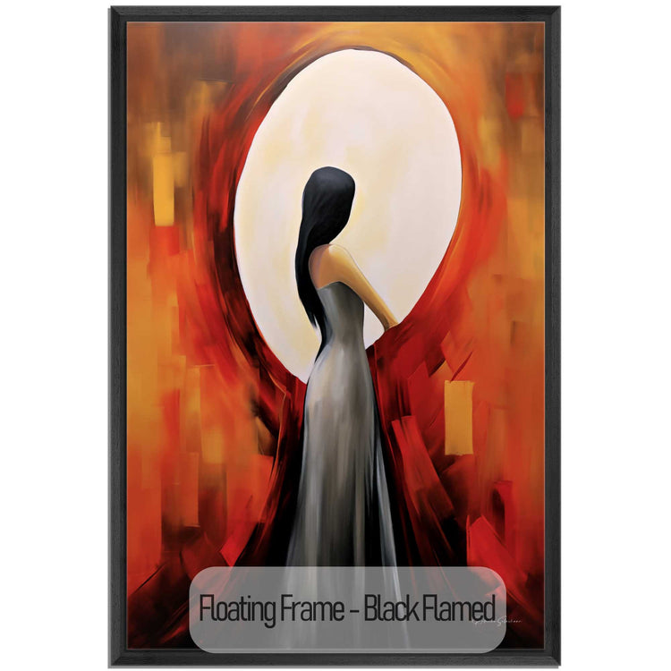 Feminine Collection | Turning Point | Abstract Embrace of Light and Shadow Artwork by Roderick Sebastiaan | Black-Flamed_143f1dac-a536-46fa-bc54-d570f625e945