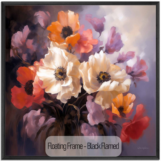 Botanical Collection | Wildflowers in Bloom | Vibrant Flowering of Field Flowers on Art Frame by Roderick Sebastiaan | Black-Flamed_1797032f-fcfc-4cb3-b9bb-29f5245c73c5