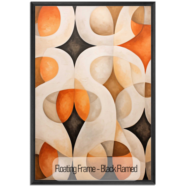 Abstract Collection | Alabaster & Amber | Harmony in Organic Abstraction on Art Cloth by Roderick Sebastiaan | Black-Flamed_192f48ec-7ec7-4cf3-86cb-c6188b249a67