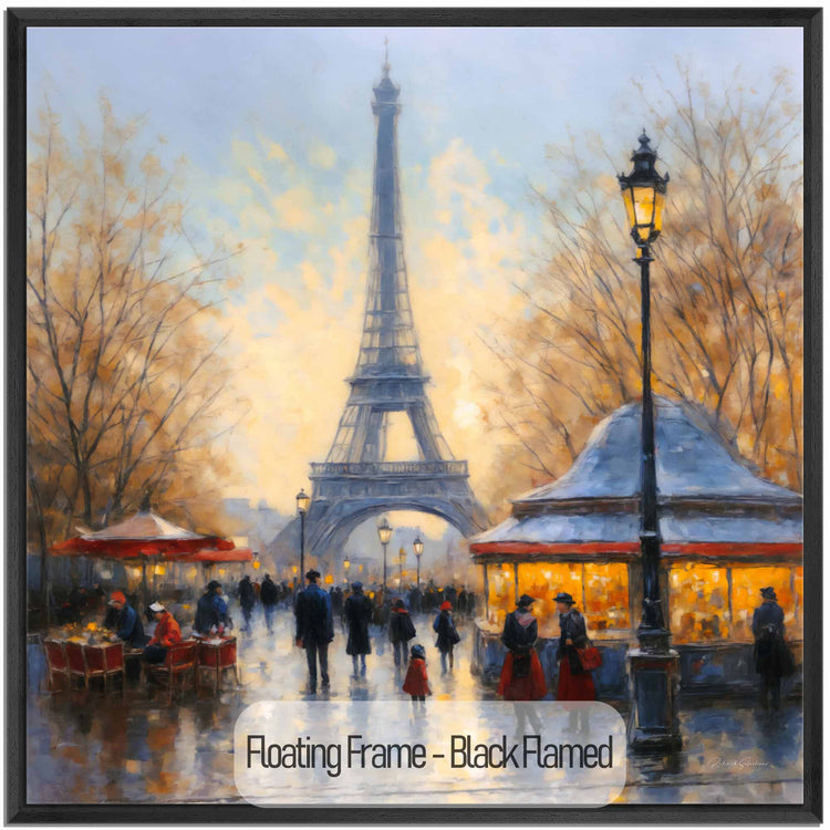 Geography Collection | Twilight in Paris | Romantic Impressionism of a Parisian Evening by Roderick Sebastiaan | Black-Flamed_255e113a-ee43-460b-9ec2-d4740e8c10b5