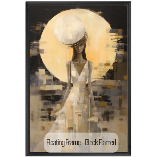 Feminine Collection | Luna Eleganza | Serene Moonlight Silhouette on Luxury Art cloth by Roderick Sebastiaan | Black-Flamed_2f19f9f6-5c6a-49c0-aaca-80467b764bbe