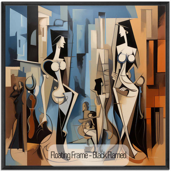 Surrealism Collection | Ville de Rêve No.2 | Cubist Imagination of Urban Elegance by Roderick Sebastiaan | Black-Flamed_3532d627-aed4-4fd1-baa8-577add042a48