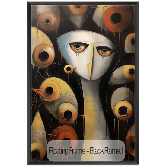 Abstract Collection | Enigmatic Watcher | Intriguing & Abstract Visual Story on Art Frame by Roderick Sebastiaan | Black-Flamed_3d814146-6143-41fa-9231-3667d1aad852