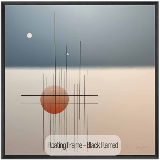 Minimalism Collection | Trinity | Minimalist Zen Spheres and Lines Abstract Art Print by Roderick Sebastiaan | Black-Flamed_4f66d71f-9150-4544-9116-4104126cda07