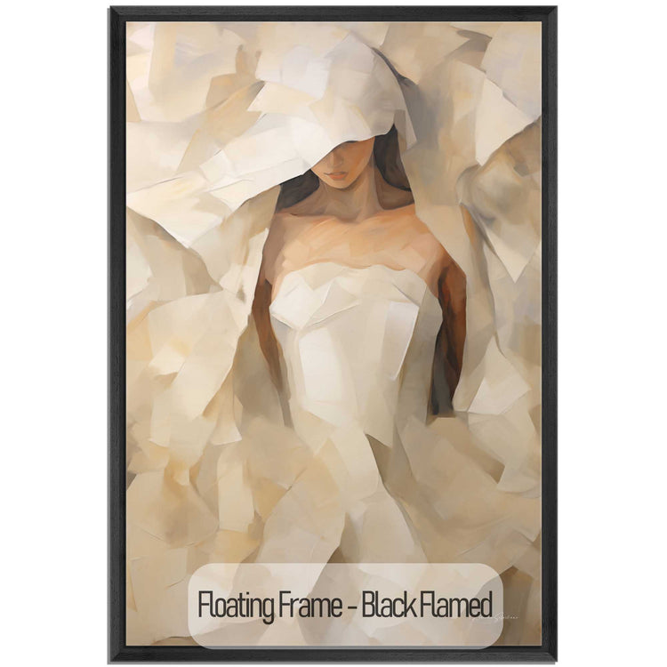 Feminine Collection | Beyond the Veil | Mystical Abstract Portrait in Modern Art Frame by Roderick Sebastiaan | Black-Flamed_63b03af1-cd3e-4be2-8ead-41c340ad2f0c