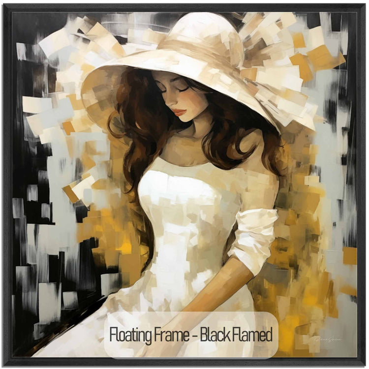 Feminine Collection | Silent Contemplation | Subtle and Serene Portrait in Stylish Art Frame by Roderick Sebastiaan | Black-Flamed_74fe6f9c-0536-419b-ab78-284ea449615f