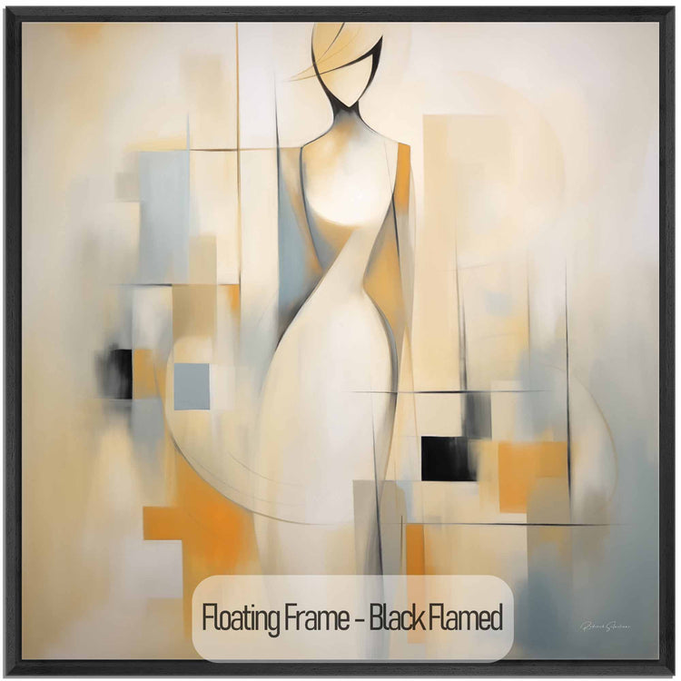 Surrealism Collection | Serenity in Cubism | Modern Abstract Cubist Figure Art Print by Roderick Sebastiaan | Black-Flamed_820977d5-eab1-47e1-8868-1c2c27621867