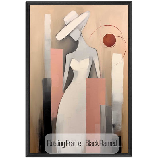 Feminine Collection | Silhouette in Flux | Fashionable Flowing Abstract Female Silhouette on Art Cloth by Roderick Sebastiaan | Black-Flamed_8aa6d316-6171-4f9c-8c5a-539f0ef3a663