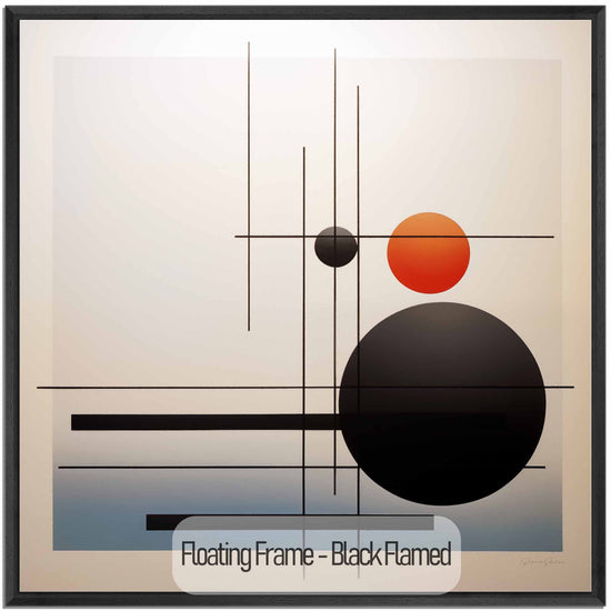 Minimalism Collection | Conjunction of the Spheres | Modern Minimalist Art for Elegant Decor by Roderick Sebastiaan | Black-Flamed_914e2147-b53b-455c-9547-263f244a1c04