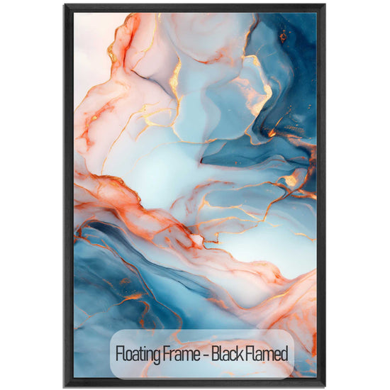 Abstract Collection | Lapis Lazuli | Mineral Veins of Gold and Azure Gemstone Art Print by Roderick Sebastiaan | Black-Flamed_9b4ad714-214a-4559-a993-f329026aba5d