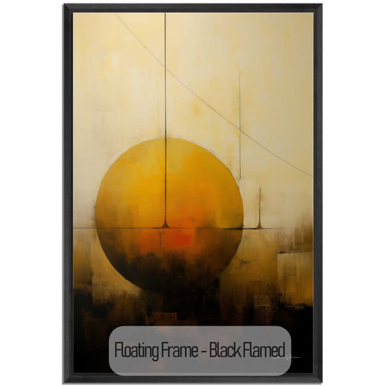 Abstract Collection | Solstitium Aeternum | Golden Celestial Body in Harmonious Abstraction by Roderick Sebastiaan | Black-Flamed_a84939cb-f3ab-4327-bf5c-1d0e3ddc753c