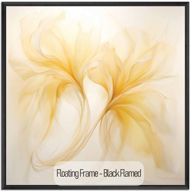 Botanical Collection | Vanilla Verve | Timeless Elegance in Flowing Shades of Yellow on Art Cloth by Roderick Sebastiaan | Black-Flamed_c64faac7-d53e-4987-8445-249f9616b14b