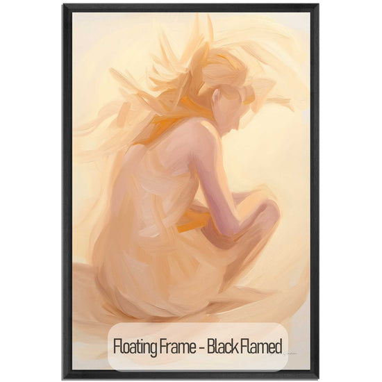 Feminine Collection | Luminous Contemplation | Serene Meditative Figure in Soft Light Art by Roderick Sebastiaan | Black-Flamed_eb8dc6a3-1bc7-4d3b-9d2b-a38dd33bc4f3