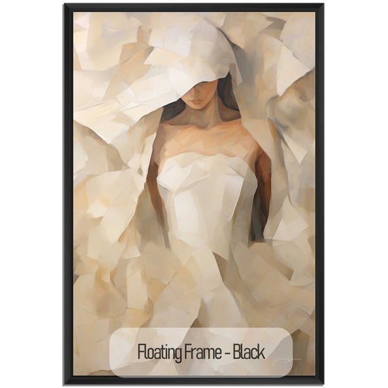 Feminine Collection | Beyond the Veil | Mystical Abstract Portrait in Modern Art Frame by Roderick Sebastiaan | Black_082ae73e-cc78-4546-b86f-7591e95869b6