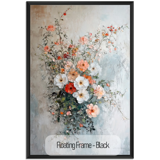 Botanical Collection | Fleurs de Lumière | Luminous Floral Wall Art for Modern and Classic Decor by Roderick Sebastiaan | Black_10f37769-73c3-4887-b037-a91136989615