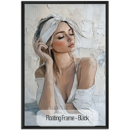 Feminine Collection | Refined Serenity | Elegant Female Portrait Art Print for Tranquil Spaces by Roderick Sebastiaan | Black_95f139ec-10db-42de-8fa8-8cb0d80b4fd8