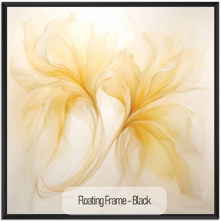 Botanical Collection | Vanilla Verve | Timeless Elegance in Flowing Shades of Yellow on Art Cloth by Roderick Sebastiaan | Black_a3ddac81-7806-4f04-baf9-3a4414b7d3e5