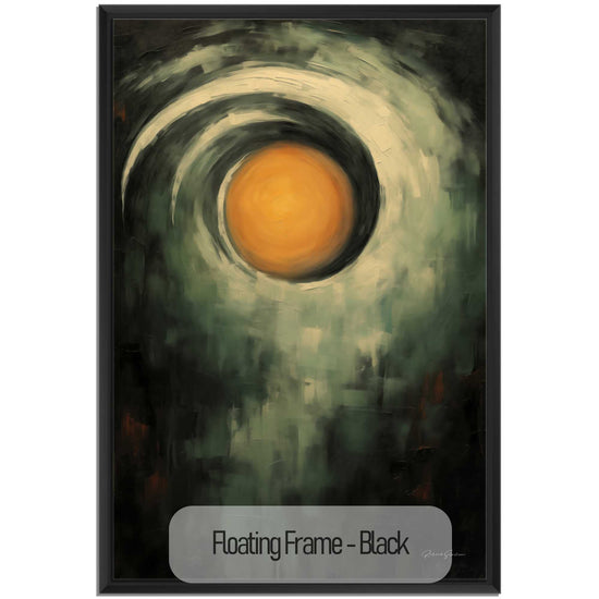 Abstract Collection | Mystic Solaris | Abstract Solar Mystery in Dark Hues Art Print by Roderick Sebastiaan | Black_d42c2080-891e-4feb-8636-9bed9c67047e