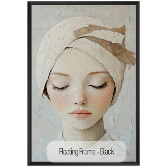 Feminine Collection | Glimpse of Grace | Minimalist Feminine Portrait for Tranquil Spaces by Roderick Sebastiaan | Black_f115f259-7c6f-4041-8325-1413fd7ce2cd