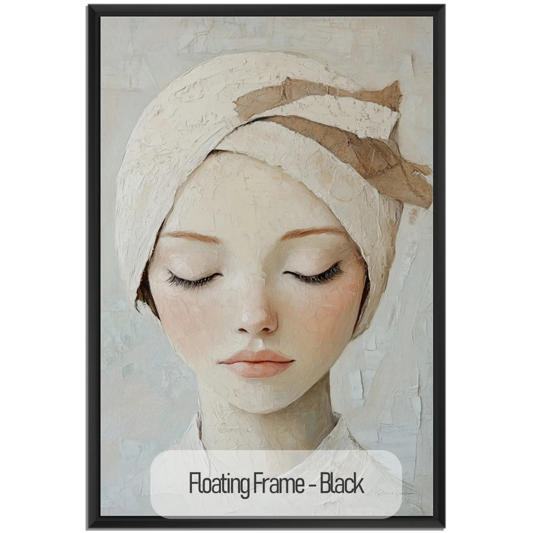 Feminine Collection | Glimpse of Grace | Minimalist Feminine Portrait for Tranquil Spaces by Roderick Sebastiaan | Black_f115f259-7c6f-4041-8325-1413fd7ce2cd