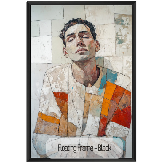 Male Collection | Layers of Thought | Thought-Provoking Abstract Male Portrait for Contemporary Decor by Roderick Sebastiaan | Black_f774cbf4-21bd-4f19-8020-aa6001b41585