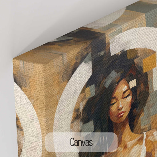 Feminine Collection | Fragmented Serenity | Abstract Realistic Female Portrait on Art Cloth by Roderick Sebastiaan | Canvas_41558293-68f3-4dad-8f7f-85c8c3b854a8