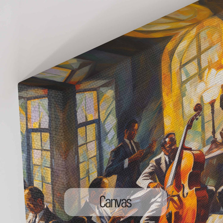 Music Collection | The Soul of Bourbon Street | Lively Warm Jazz Evening in Art Frame by Roderick Sebastiaan | Canvas_4c8a897d-5256-403d-8488-734e281668d9