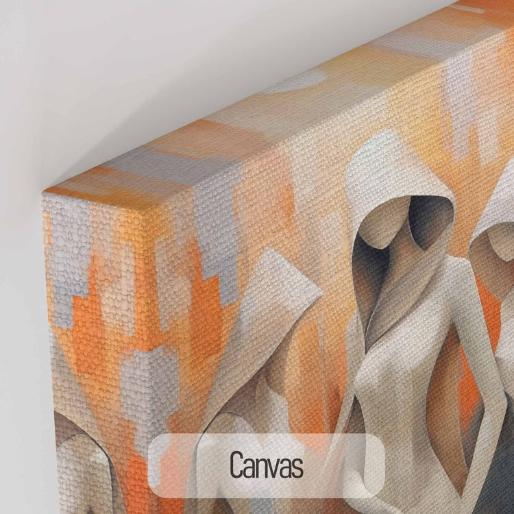 Feminine Collection | Cloaked in Mystery | Warm Toned Ambient Abstract of Mysterious Cloaked Figures by Roderick Sebastiaan | Canvas_73678516-4d2a-4334-941f-4e4d7434049e