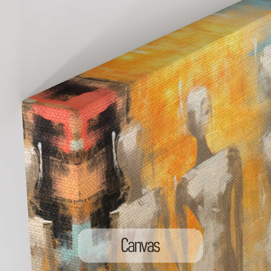 Feminine Collection | Ethereal Elegance | Refined Abstract Trio in Warm Glow on Art cloth by Roderick Sebastiaan | Canvas_8440aeaf-dabb-43bc-90bc-033f77504de4