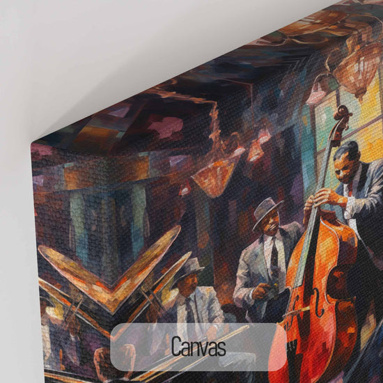 Music Collection | Pulse of Bourbon Street | Warm and Atmospheric Jazz Night on Art Frame by Roderick Sebastiaan | Canvas_8e0f730c-c4e3-432f-be67-e8890c046299