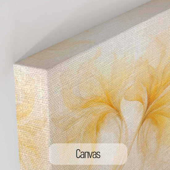 Botanical Collection | Vanilla Verve | Timeless Elegance in Flowing Shades of Yellow on Art Cloth by Roderick Sebastiaan | Canvas_edd9b969-baef-44e3-b010-ed734067b37f