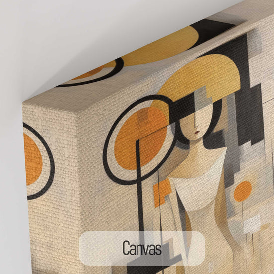 Abstract Collection | Graceful Geometry | Art Deco Inspired Woman Figure Portrait on Art Cloth by Roderick Sebastiaan | Canvas_fb9f5aa1-eb57-4074-aa9b-aed6073f3cb6