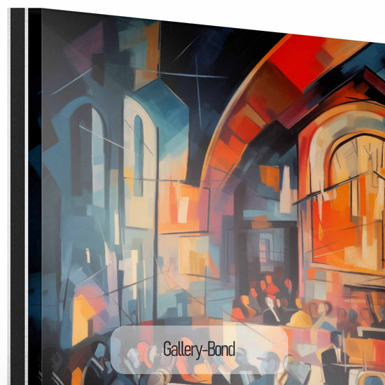 Music Collection | 20's Jazz No.2 | Vibrant & Expressive Art Cloth Print in Art Frame by Roderick Sebastiaan | Gallery-Bond_2320dee3-4f95-44fa-bff4-7c5d8344a45f