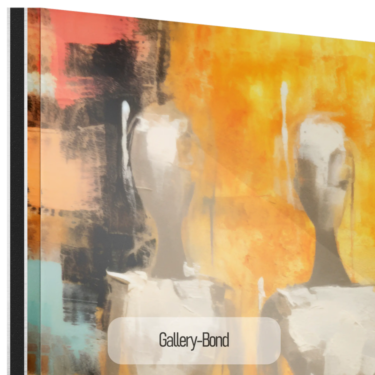 Feminine Collection | Ethereal Elegance | Refined Abstract Trio in Warm Glow on Art cloth by Roderick Sebastiaan | Gallery-Bond_4b0bab5e-f794-43e9-86d3-4fffb26edbf6