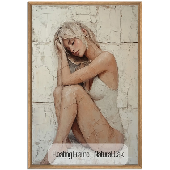 Feminine Collection | Resting Beauty | Minimalist Portrait of a Woman for Modern Spaces by Roderick Sebastiaan | NaturalOak_003f57db-fbaf-4d52-9270-be89282d700a