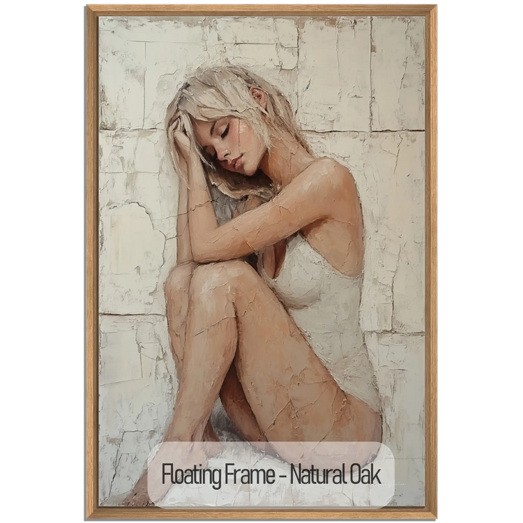 Feminine Collection | Resting Beauty | Minimalist Portrait of a Woman for Modern Spaces by Roderick Sebastiaan | NaturalOak_003f57db-fbaf-4d52-9270-be89282d700a