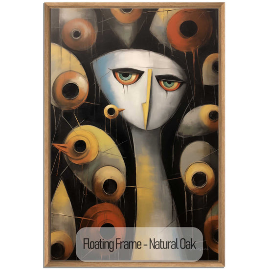 Abstract Collection | Enigmatic Watcher | Intriguing & Abstract Visual Story on Art Frame by Roderick Sebastiaan | NaturalOak_025a1bb2-b677-4295-bfb0-4bb3c70c9782