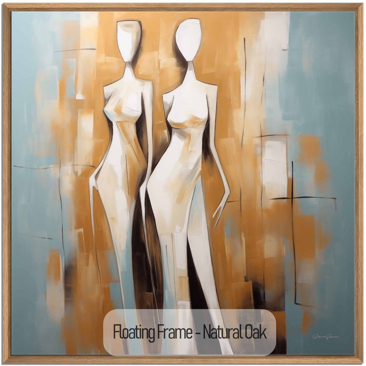 Feminine Collection | Santorini Silhouettes | Elegant Female Forms Against Mediterranean Hues by Roderick Sebastiaan | NaturalOak_2e2d6ead-280b-48ef-a550-99db30b24e75