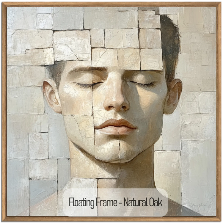 Male Collection | Peaceful Fragments | Contemporary Portrait Art with a Fragmented Aesthetic by Roderick Sebastiaan | NaturalOak_4866bf6f-5982-4556-ae34-145ed884f0ca