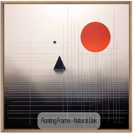 Minimalism Collection | Tokyo Sunrise | Serene Minimalist Twilight in Sleek Art Frame by Roderick Sebastiaan | NaturalOak_5128fd82-1b79-4f5f-bfa2-8c086eac32ed