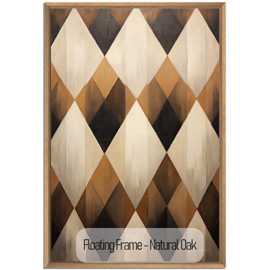 Geometry Collection | Espresso Diamond | Harmonic Pattern of Restful Earthen Tones by Roderick Sebastiaan | NaturalOak_5a0f2469-2ac3-49f2-9e6d-ccb4420d4dcc