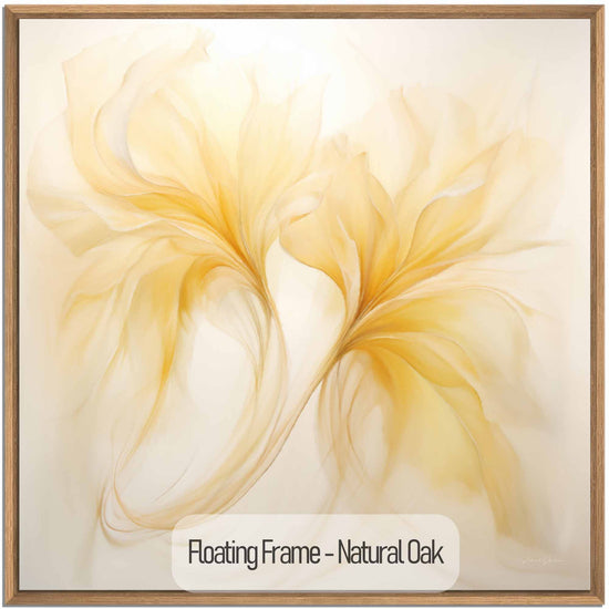 Botanical Collection | Vanilla Verve | Timeless Elegance in Flowing Shades of Yellow on Art Cloth by Roderick Sebastiaan | NaturalOak_7a9d5796-c131-4467-a11b-ec35e5356142