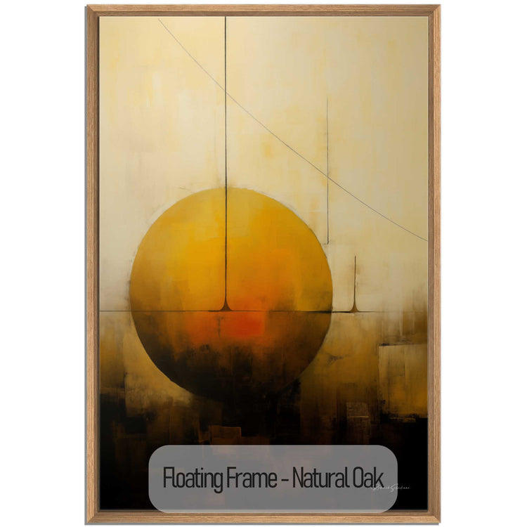 Abstract Collection | Solstitium Aeternum | Golden Celestial Body in Harmonious Abstraction by Roderick Sebastiaan | NaturalOak_97dd8fe8-88cd-4dab-992d-bf49e82c6b5b