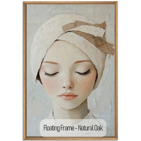 Feminine Collection | Glimpse of Grace | Minimalist Feminine Portrait for Tranquil Spaces by Roderick Sebastiaan | NaturalOak_9f22586c-8434-44c7-b434-b9c174fcbb63