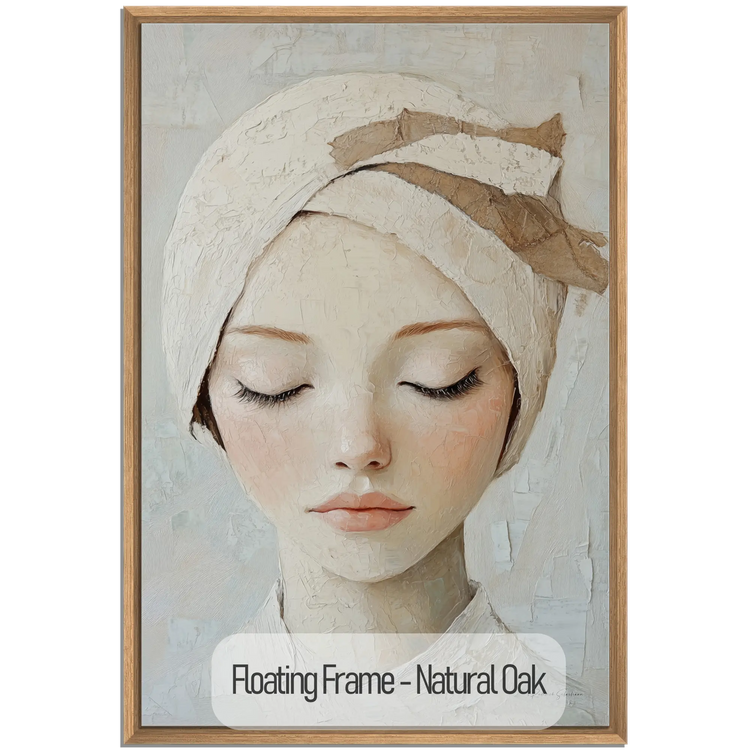 Feminine Collection | Glimpse of Grace | Minimalist Feminine Portrait for Tranquil Spaces by Roderick Sebastiaan | NaturalOak_9f22586c-8434-44c7-b434-b9c174fcbb63